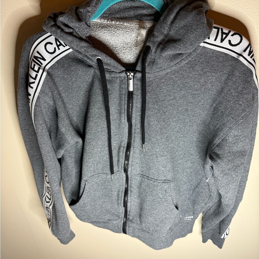 Calvin Klein Charcoal Performance Hoodie